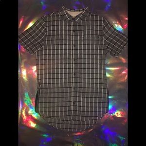 Side Zipper Button Down